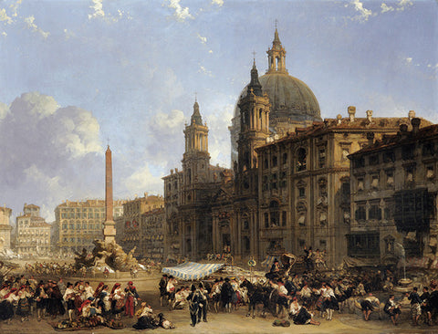 The Piazza Navonna at Rome